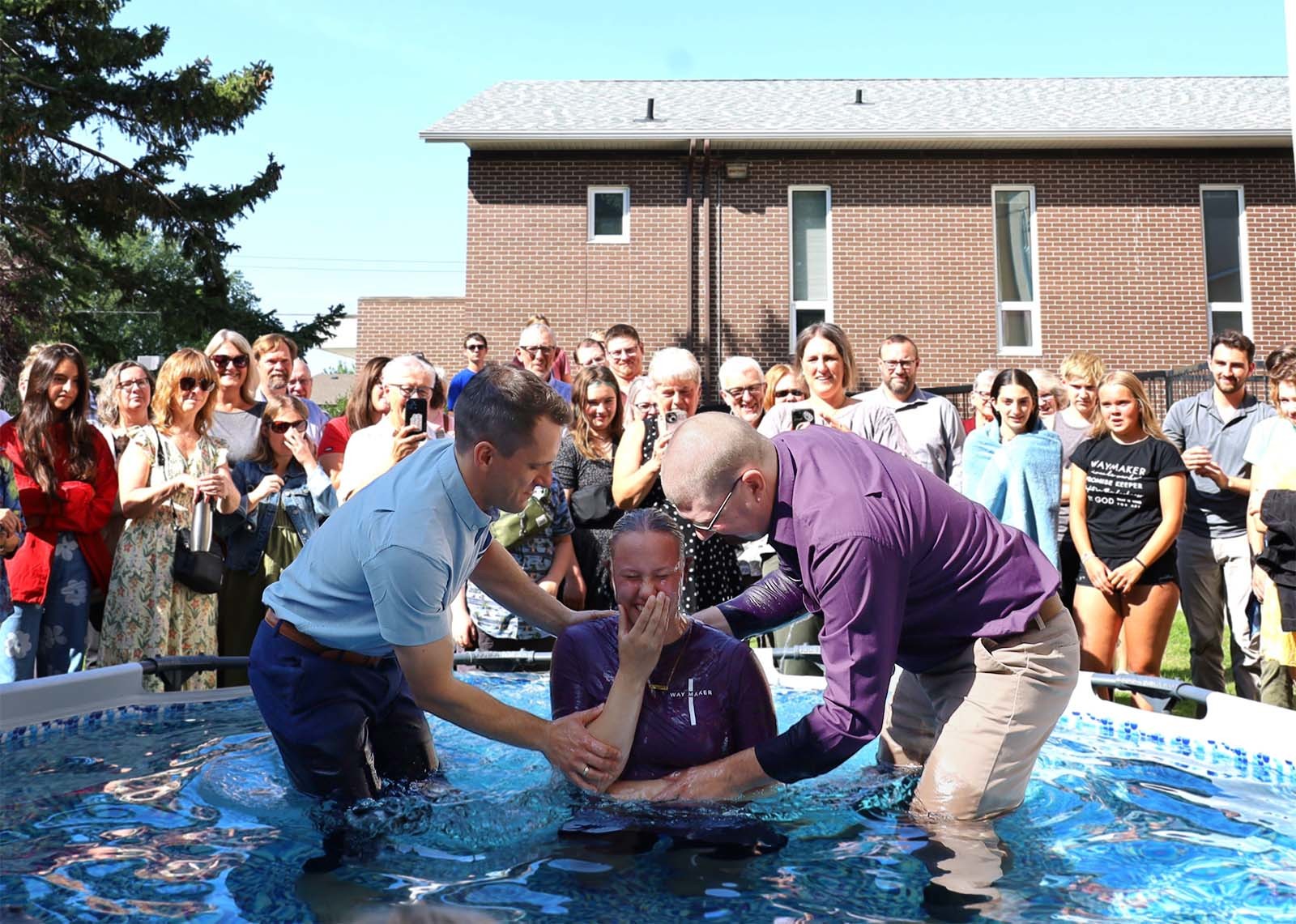 Baptisms Spark Joy for Altona Bergthaler